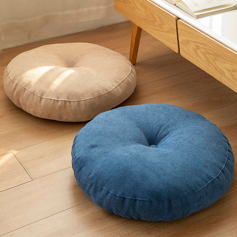 Meditation Cushion Zafu - Almohada redonda para asiento de suelo,