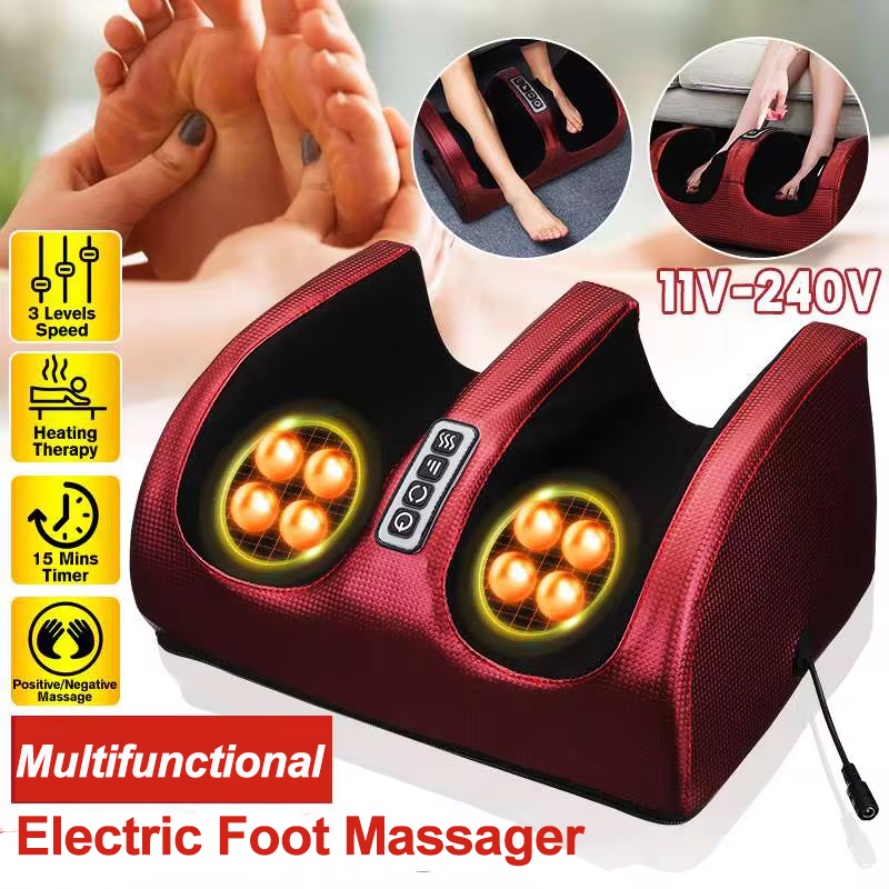 Reflexology Foot Roller - Masajeador eléctrico de pies con calefacción