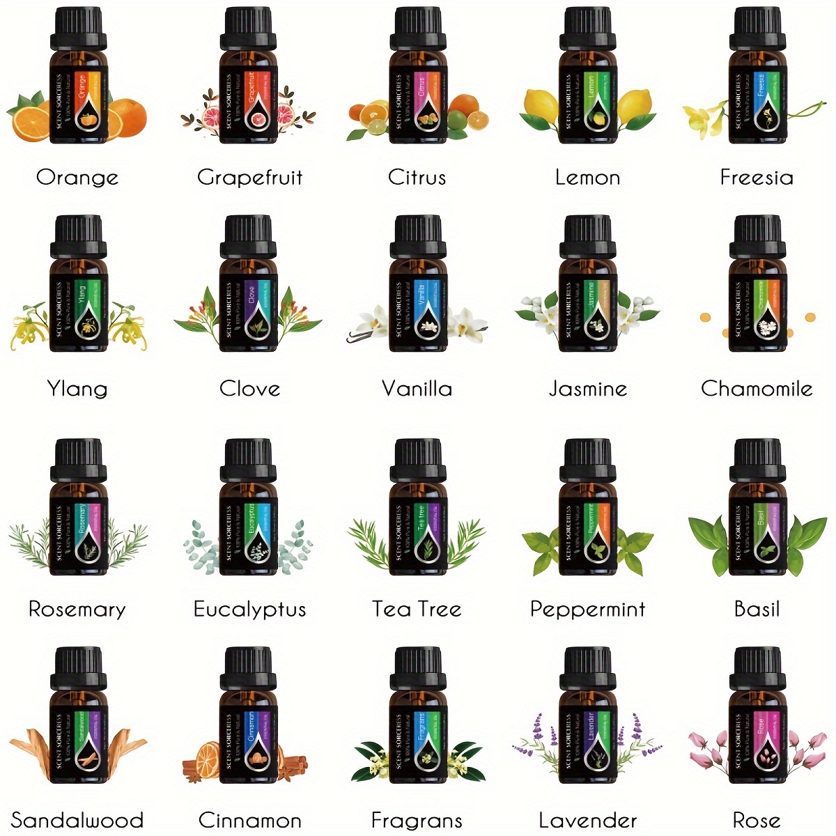 20 unids/set de aceites esenci - Aromatherapy Diffuser reseña y precio