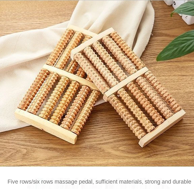 Masajeador de pies de madera d - Reflexology Foot Roller reseña y precio
